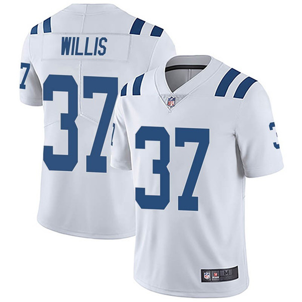 Men's Indianapolis Colts #37 Khari Willis White Vapor Untouchable Limited Stitched NFL Jersey